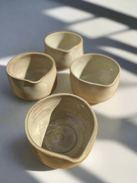 Home Collaborative x Wave 3 Cream Chawan Matcha Bowl